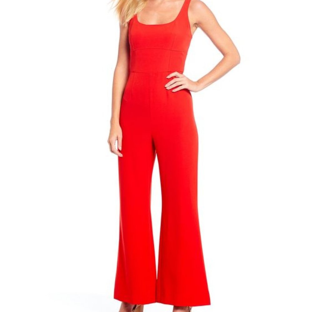 Gianni Bini Red Wide Legs Jumpsuit Size 6